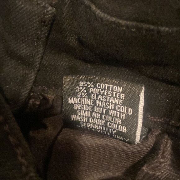 Blue Topic Black Jean Overall Shorts Size Medium Distressed - Picture 13 of 13